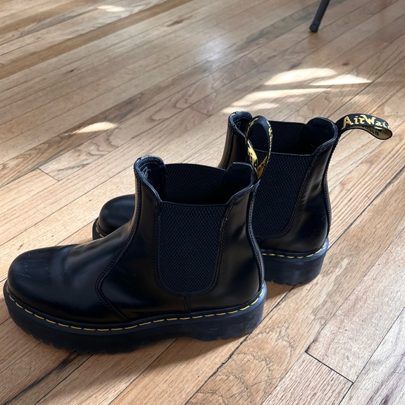 Doc Martens 2976 Leather Platform Boots - Picture 3 of 8